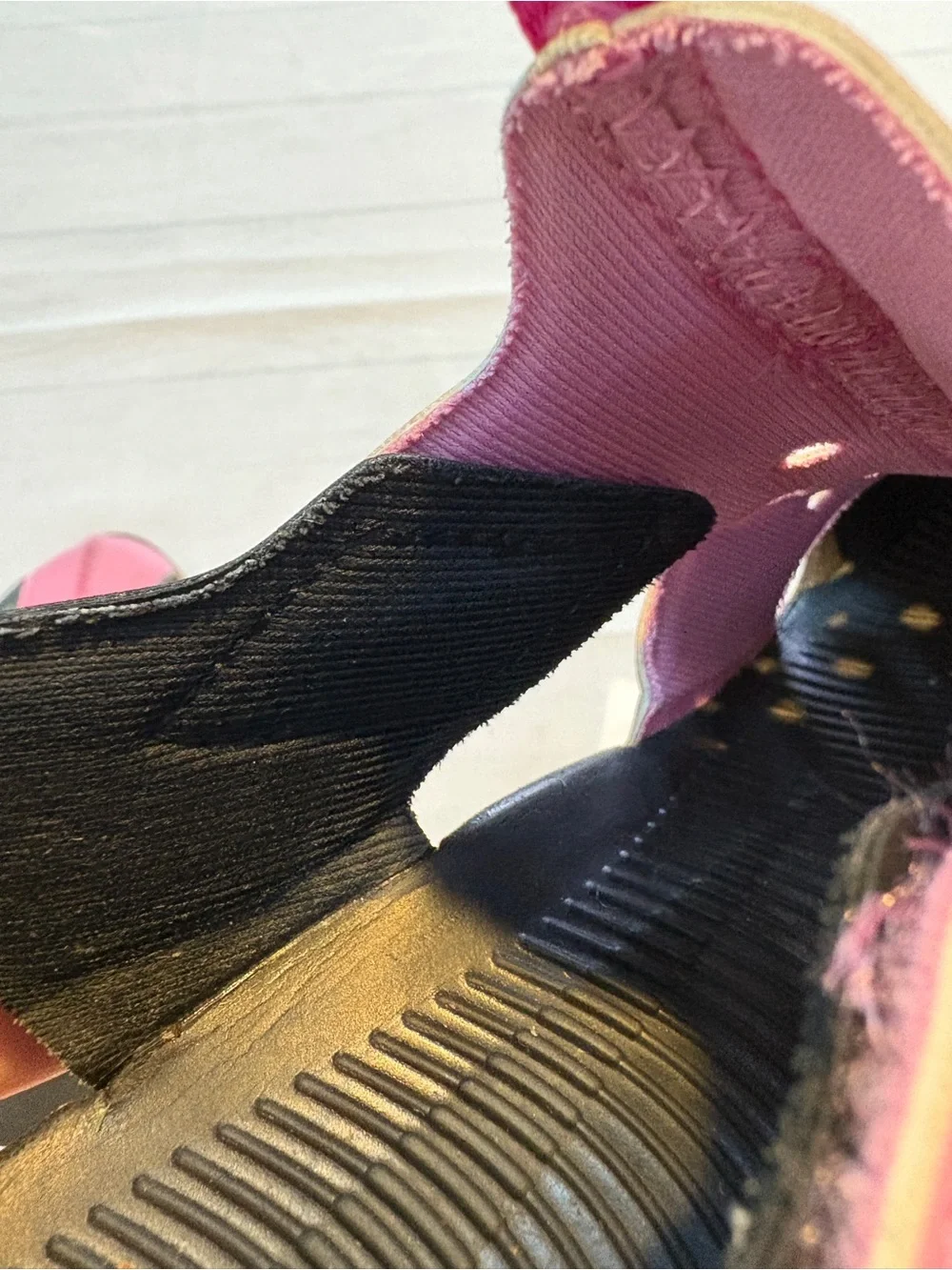 Nike Pink and Black Kids' Water Sandals